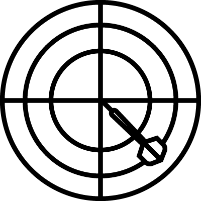 Grafik Dartscheibe